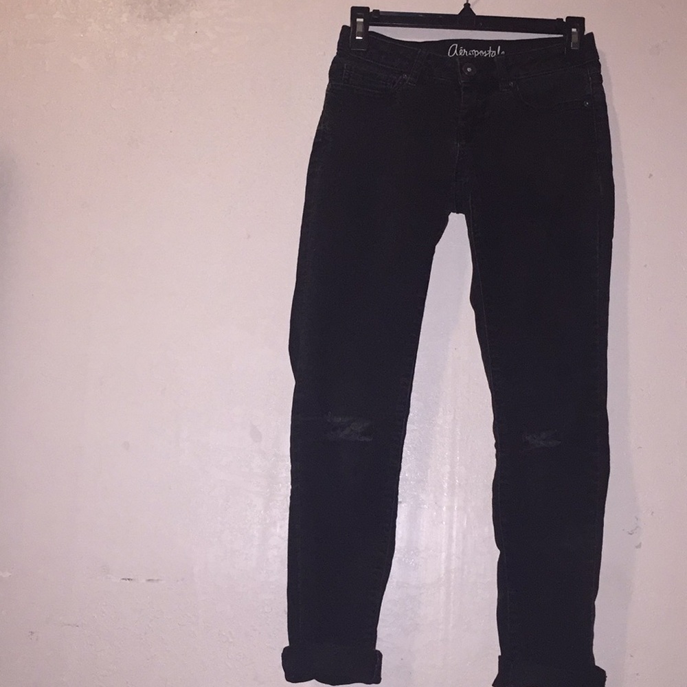 🌼3 for 15$ Aeropostale black jeans!